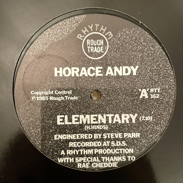 HORACE ANDY / THE RHYTHM QUEEN Elementary / Primary (Rough Trade - UK original) (VG+/VG) 12"