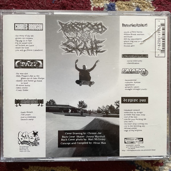 VARIOUS Possessed To Skate (625 Thrashcore - USA original) (EX) CD