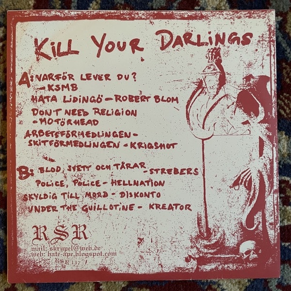 MASSGRAV Kill Your Darlings (Regurgitated Semen - Germany original) (EX/VG) 7"