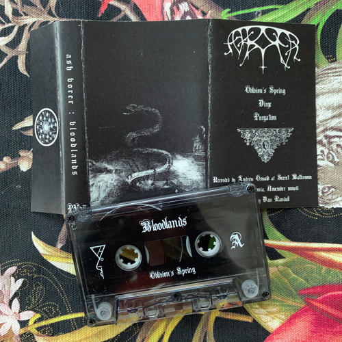 ASH BORER Bloodlands (Europe tour ed.) (Psychic Violence - USA original) (EX) TAPE