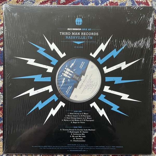PETER WALKER Live At Third Man Records (Third Man - USA original) (EX) LP