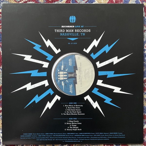CONAN O'BRIEN Live At Third Man Records (Third Man - USA reissue) (EX) LP