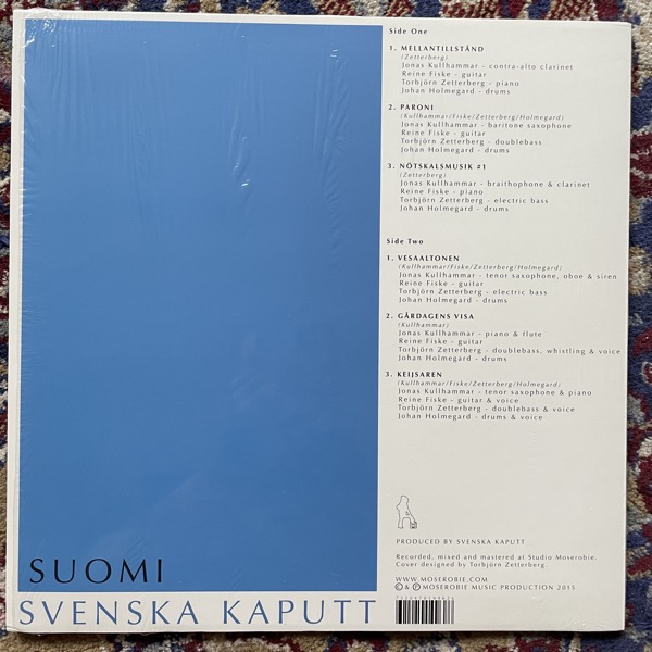 SVENSKA KAPUTT Suomi (Blue vinyl) (Moserobie Music - Sweden original) (EX/VG+) LP