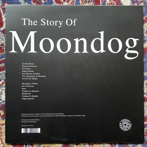 MOONDOG The Story Of Moondog (Honest Jon's - UK reissue) (VG+/NM) LP