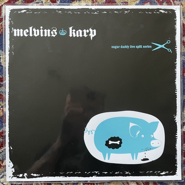 MELVINS / KARP Sugar Daddy Live Split Series (Splatter vinyl) (Amphetamine Reptile - USA original) (EX) 12"