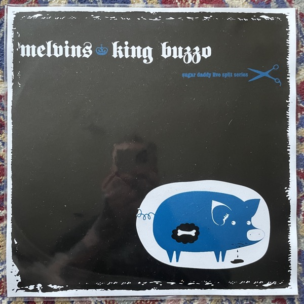 MELVINS / KING BUZZO Sugar Daddy Live Split Series (Splatter vinyl) (Amphetamine Reptile - USA original) (EX/VG+) 12"
