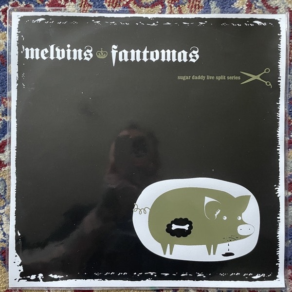 MELVINS / FANTOMAS Sugar Daddy Live Split Series (Splatter vinyl) (Amphetamine Reptile - USA original) (EX/VG+) 12"