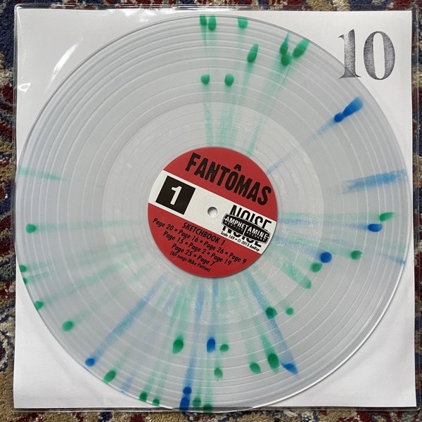 MELVINS / FANTOMAS Sugar Daddy Live Split Series (Splatter vinyl) (Amphetamine Reptile - USA original) (EX/VG+) 12"