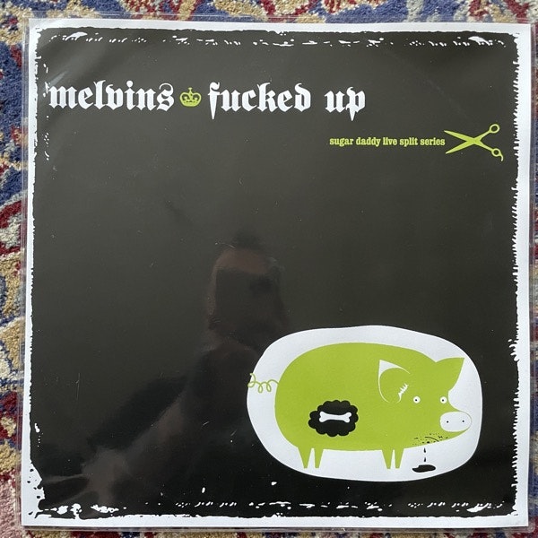 MELVINS / FUCKED UP Sugar Daddy Live Split Series (Splatter vinyl) (Amphetamine Reptile - USA original) (EX) 12"