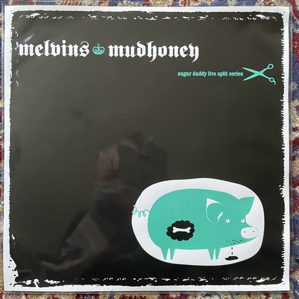 MELVINS / MUDHONEY Sugar Daddy Live Split Series (Splatter vinyl) (Amphetamine Reptile - USA original) (EX/VG+) 12"
