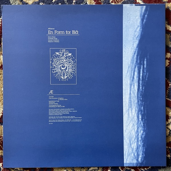 ÆTHENOR En Form For Blå (White vinyl) (VHF - USA original) (NM/EX) 2LP