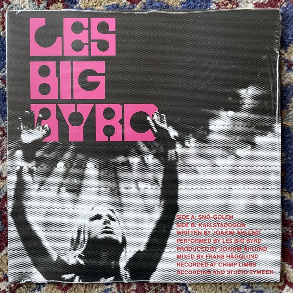 LES BIG BYRD Snö​-​Golem (Pink/Black vinyl) (PNKSLM - Sweden original) (NM/EX) 7"