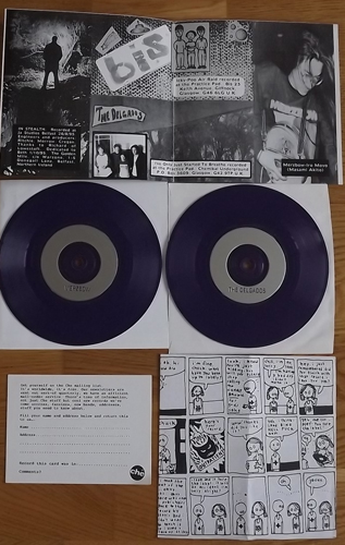 BIS AND THE GOLDEN MILE VERSUS THE DELGADOS AND MERZBOW Ché Trading Limited Presents... (Purple vinyl) (Ché Trading - UK original) (EX) 2x7"