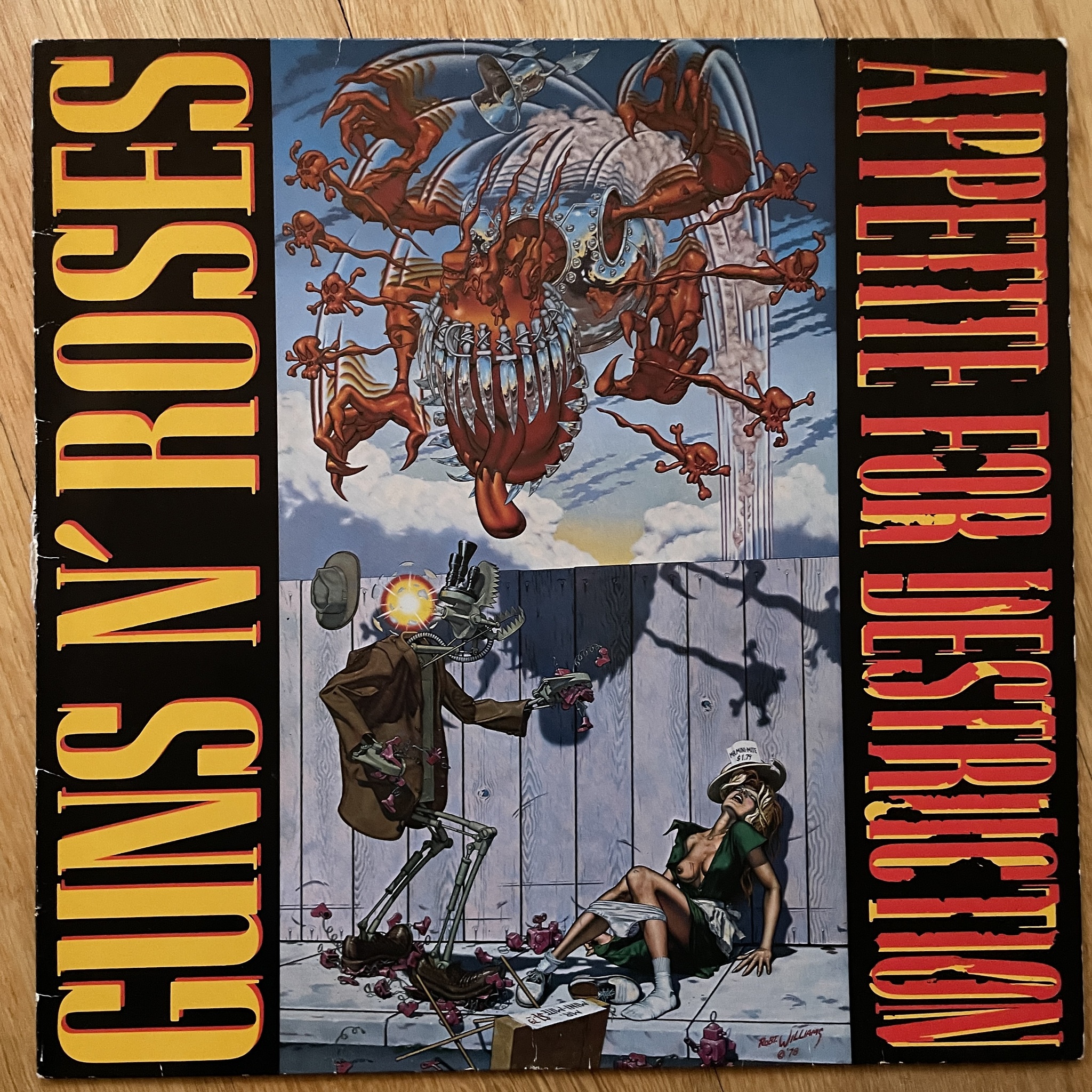 GUNS N' ROSES Appetite For Destruction (Geffen - Europe original) (VG/VG-) LP