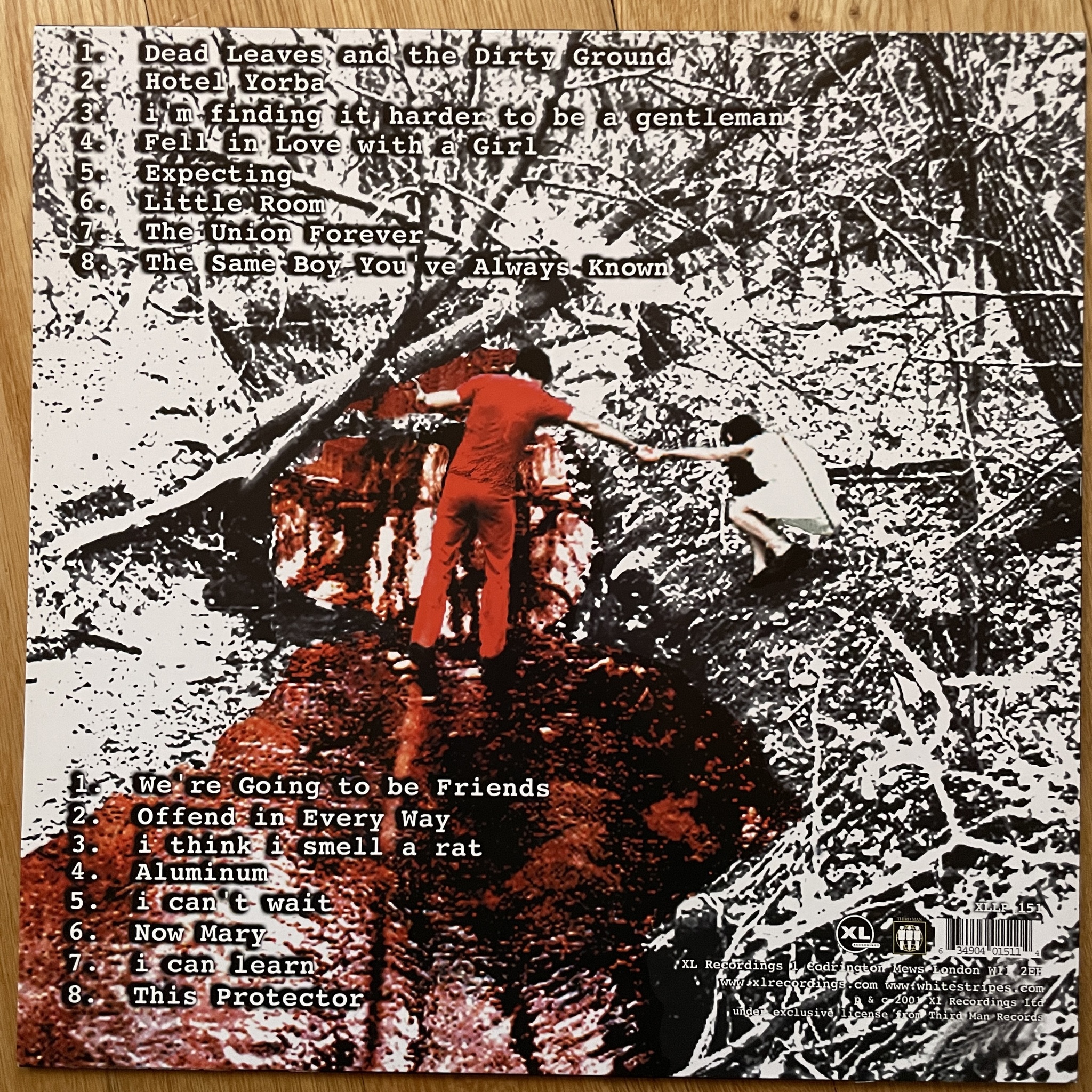 WHITE STRIPES, the White Blood Cells (Red vinyl) (XL - UK original) (EX/VG+) LP