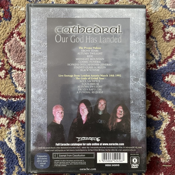 CATHEDRAL Our God Has Landed (Earache - UK 2002 repress) (NM) DVD