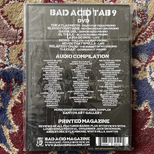 VARIOUS Bad Acid Tab 9 (Bad Acid - USA original) (NM) DVDR+Fanzine