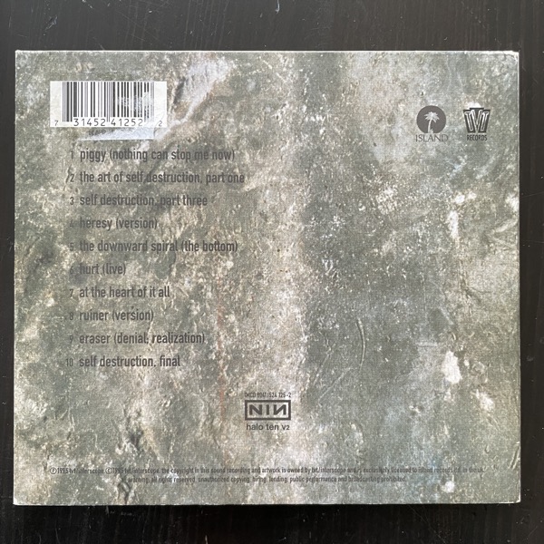 NINE INCH NAILS Further Down The Spiral (Island - Europe reissue) (EX) CD