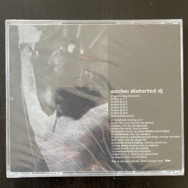 ASCHE Distorted DJ (Ant-Zen - Germany original) (SS) 2CD