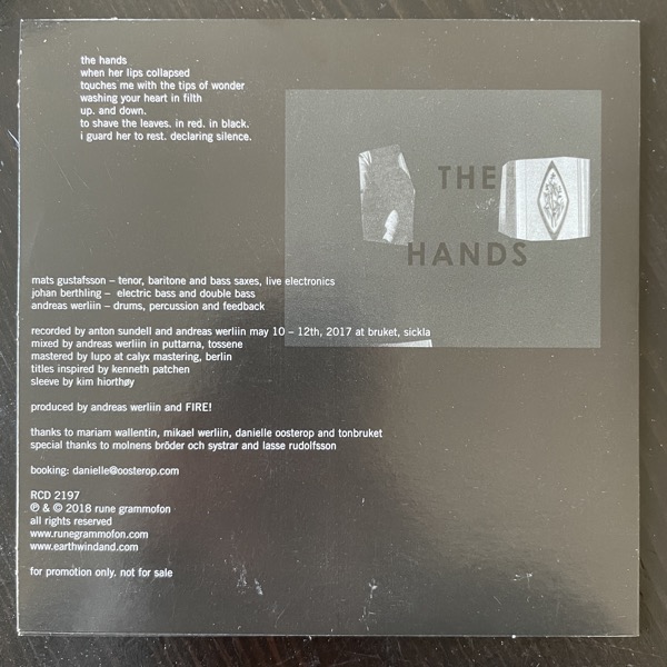 FIRE! The Hands (Promo) (Rune Grammofon - Norway original) (EX) CD