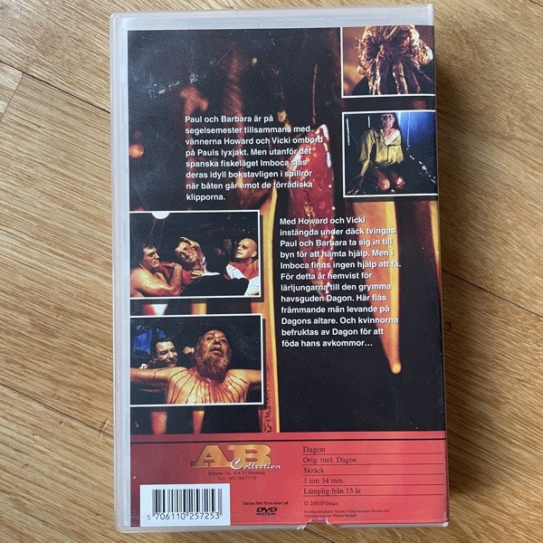 DAGON (AB Collection, Scanbox - Sweden original) (VG+) VHS