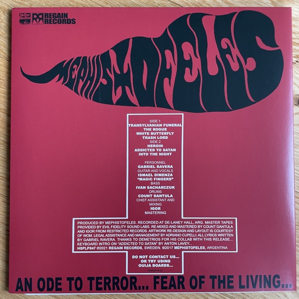 MEPHISTOFELES I‘M HEROIN (Green vinyl) (Helter Skelter - Sweden reissue) (NM) LP