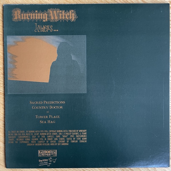 BURNING WITCH Towers... (Slap A Ham - USA original) (EX/VG+) LP