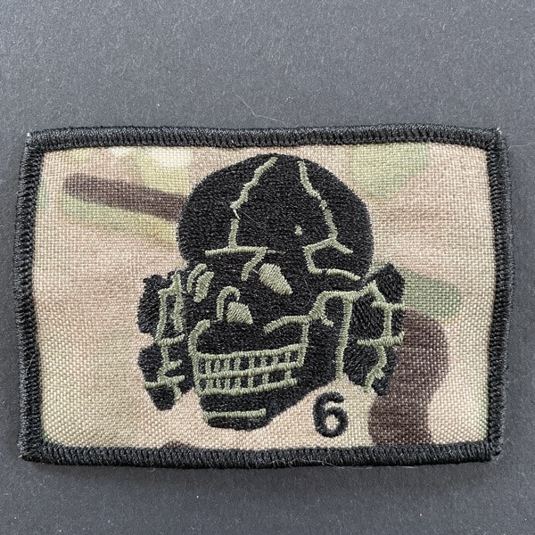 DEATH IN JUNE Camo Totenkopf PATCH