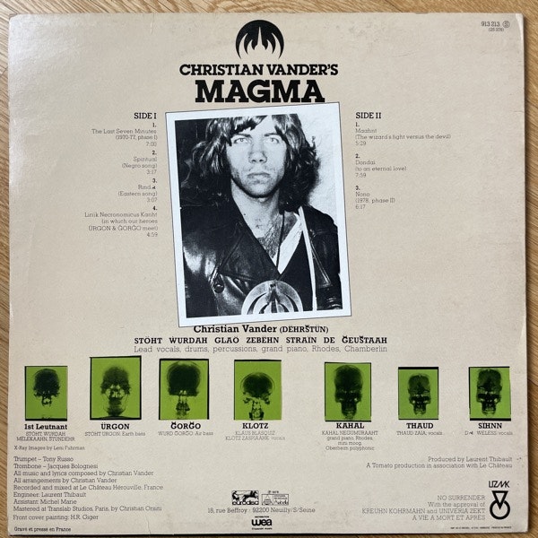 MAGMA Attahk (Eurodisc - France original) (VG+/EX) (NWW List) LP