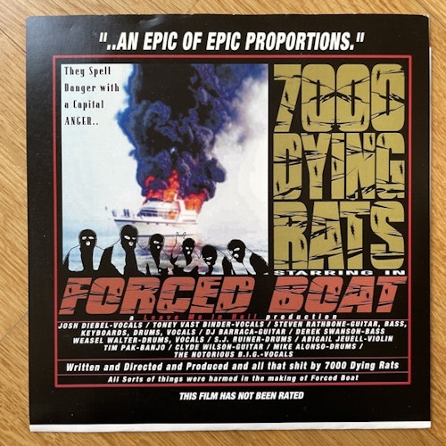 7000 DYING RATS Forced Boat (Pink vinyl) (Scenester Credentials - USA original) (EX) 7"