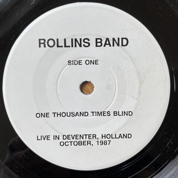 ROLLINS BAND Live In Deventer, Holland, October, 1987 (Self released - USA original) (VG) 7"