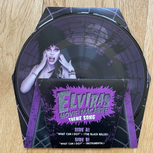 BLACK BELLES, the Elvira's Movie Macabre Theme Song (Third Man - USA original) (EX) PIC 7"