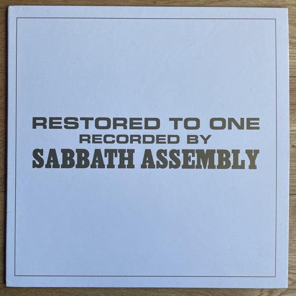 SABBATH ASSEMBLY Restored To One (Gold vinyl) (The Ajna Offensive - USA original) (EX) LP