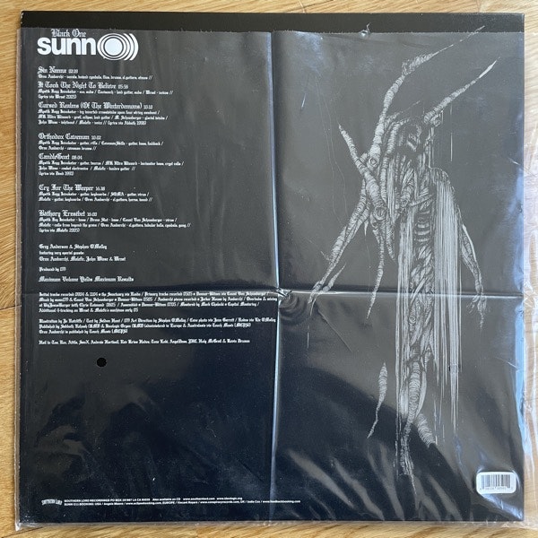 SUNN O))) Black One (Silver vinyl) (Southern Lord - Europe 2013 reissue) (NM) 2LP