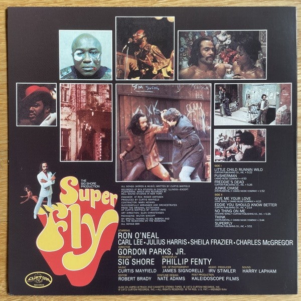 SOUNDTRACK Curtis Mayfield ‎– Super Fly (Curtom - USA reissue) (EX) LP