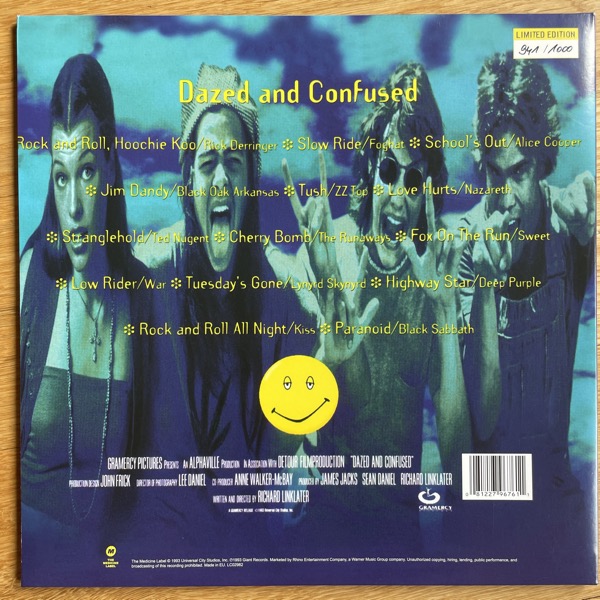 SOUNDTRACK Various ‎– Dazed And Confused (Green vinyl) (Rhino - Europe reissue) (EX/NM) 2LP