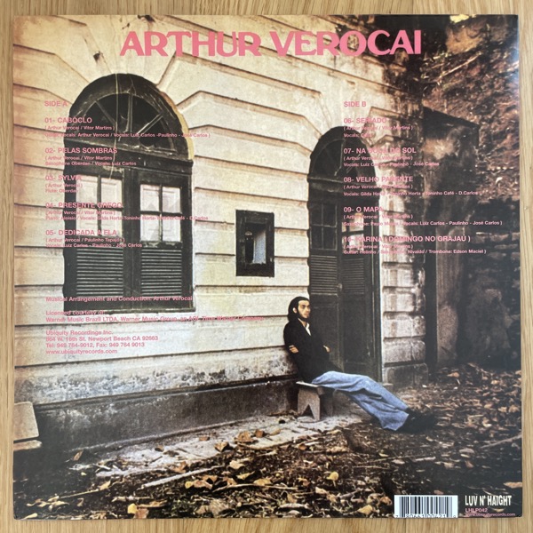 ARTHUR VEROCAI Arthur Verocai (Luv N' Haight - USA 2003 reissue) (EX) LP