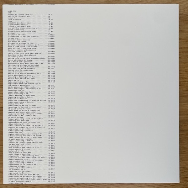 APHEX TWIN Syro (Warp - Europe original) (NM/EX) 3x12"