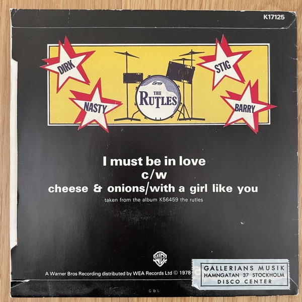 RUTLES, the I Must Be In Love (Warner - UK original) (VG+) 7"