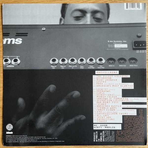 MADVILLAIN Madvillainy (Stones Throw - USA 2006 reissue) (EX) 2LP