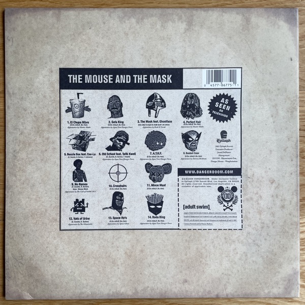 DANGERDOOM The Mouse And The Mask (Epitaph - USA original) (VG+/EX) LP