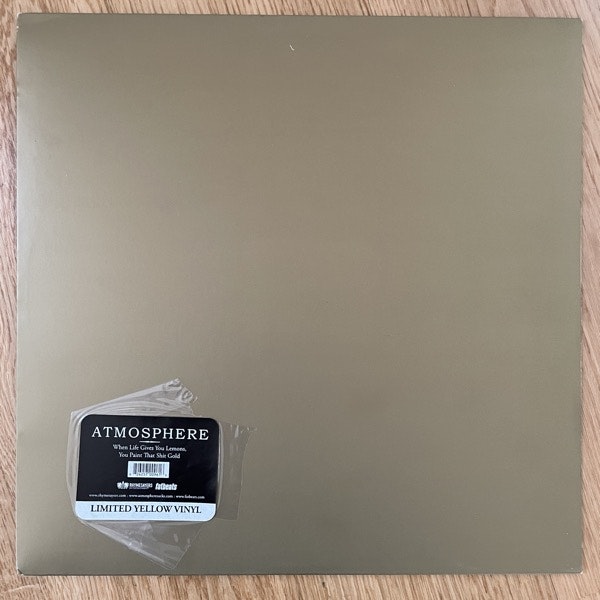 ATMOSPHERE When Life Gives You Lemons, You Paint That Shit Gold (Yellow vinyl) (Rhymesayers - USA original) (EX) 2LP