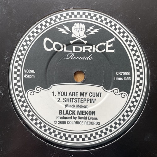 BLACK MEKON / VINNY AND THE CURSE Split (Coldrice - UK original) (VG/EX) 7"
