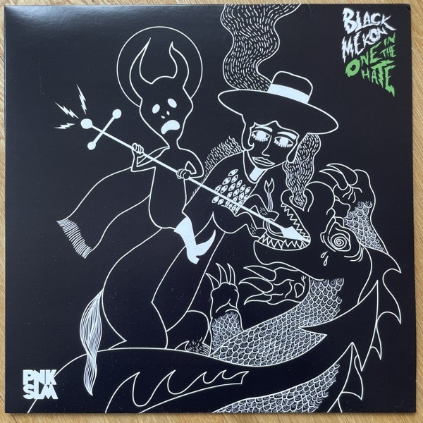 BLACK MEKON One In The Hate (Black / neon green vinyl) (PNKSLM - Sweden original) (EX) LP+7"