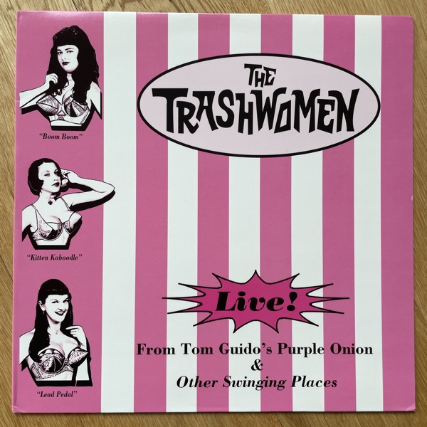 TRASHWOMEN, the Live! At Tom Guido's Purple Onion And Other Swinging Places (Lazy Lizard - USA original) (VG+/EX) LP