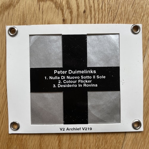 PETER DUIMELINKS / FRANS DE WAARD Split (V2_Archief - Holland original) (EX) MINI CD