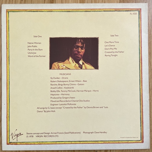 GREGORY ISAACS Cool Ruler (Front Line - UK original) (VG+) LP