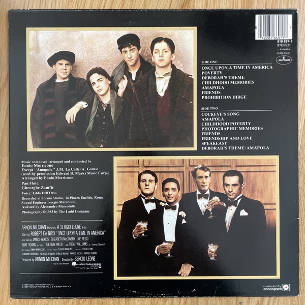 SOUNDTRACK Ennio Morricone – Once Upon A Time In America (Mercury - Holland original) (VG+) LP