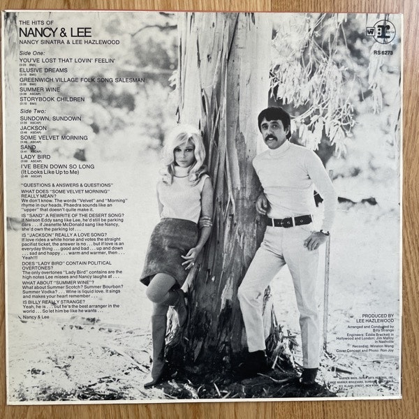 NANCY SINATRA & LEE HAZLEWOOD Nancy & Lee (Reprise - Germany original) (VG+/VG-) LP