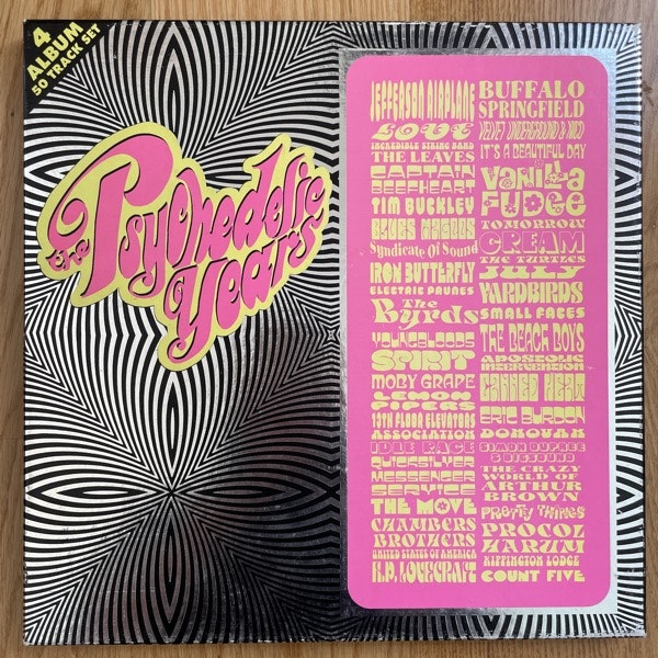 VARIOUS The Psychedelic Years (Knight - UK original) (VG+) 4LP BOX